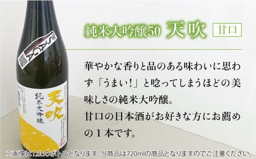 選び抜かれた日本酒【The SAGA 認定酒】天吹純米大吟醸50 720ml×2本【アスタラビスタ】 [FAM016]