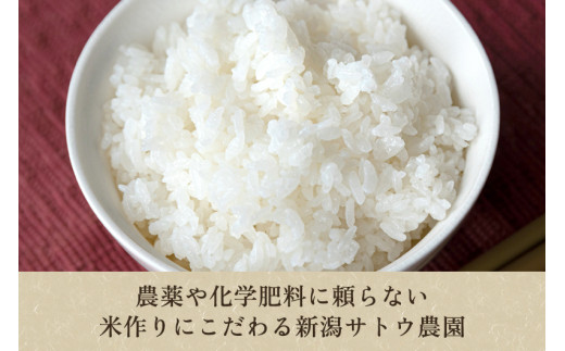 【令和6年産新米先行予約】【定期便5ヶ月毎月お届け】化学肥料未使用の従来コシヒカリ【里の蔵5kg】特別栽培 有機肥料で育った厳選米 加茂市 新潟サトウ農園