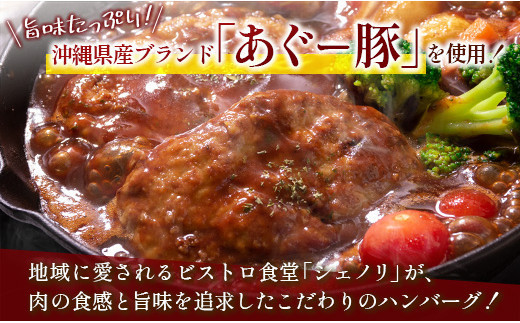 沖縄県産！あぐー豚のハンバーグ（計680g）特製デミグラスソース付