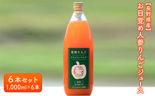 【長野県産】お目覚め人参りんごジュース６本セット（1,000ml×6本） [№5659-1521]