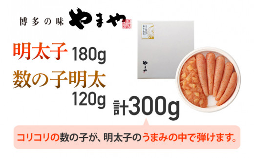 やまや　明太子・数の子明太子セット 鯑 かずのこ 辛子明太子 プレゼント ギフト 贈答用 福岡県 土産 定番 おすすめ 海鮮 魚介