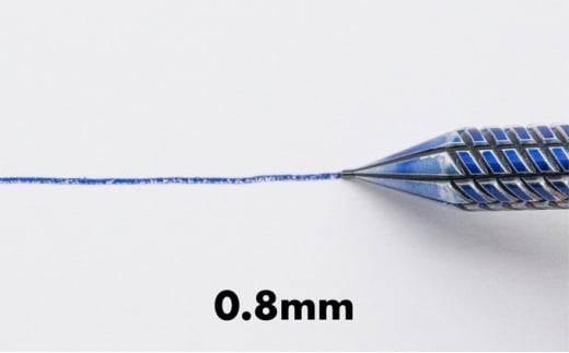 [№5308-7052]0127筆記具　金属つけペン ペン軸 クラシカルマテリアルAL-L（ロングサイズ）ペン先0.8mm付き（レッド）