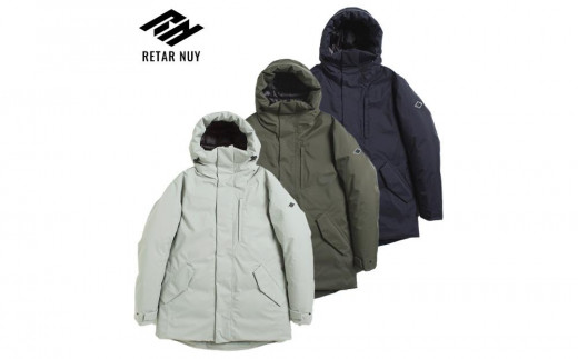 ＜UNISEX＞北海道ダウン：RETAR NUY/レタールヌイ［NITAY］DOWN COAT ［BLACK/XSサイズ］