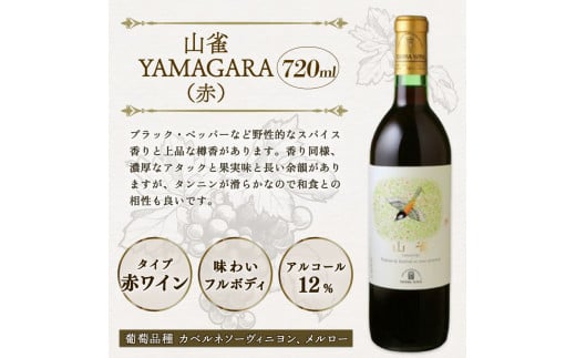 赤ワイン飲み比べ 4本セット（国産ワイン 国内醸造 日本ワイン 赤ワインセット ライトボディ ミディアムボディ フルボディ ギフト 贈答 贈り物 プレゼント 記念日 お祝い お酒 丹波ワイン 京都 京丹波町）