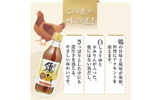 No.150 おいしい鶏だし　360ml　12本セット ／ 調味料 出汁 愛知県