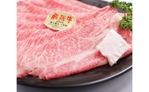 約800g肩ロース肉すき焼き【令和7年2月中旬より順次発送】　氷温（R）熟成　飛騨牛A5等級  プロトン凍結 [No.527] ／ 牛肉 ブランド牛 すきやき 岐阜県 特産