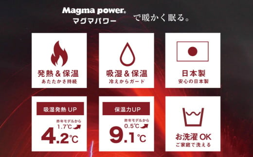 【アイボリー】マグマパワーMAX膝掛け毛布