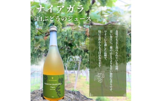 無添加 100％ストレート ぶどうジュース 710ml カベルネ・ナイアガラ 各1本 化粧箱入り 安芸農園