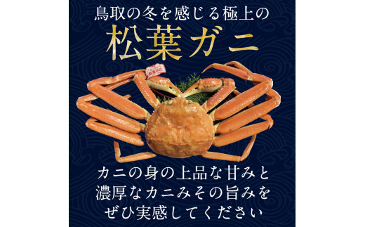 ６９３．【早期受付】【ボイル】足1本なし松葉ガニ　大1枚（800g前後）《かに カニ 蟹 ズワイガニ 》
※着日指定不可
※2024年11月上旬頃から順次発送予定