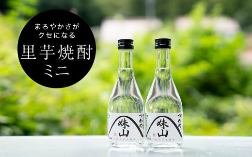 特産のとろりとしてねばりけのある里芋でつくった里芋焼酎＜ミニ(300ml)×2本セット＞【1341155】