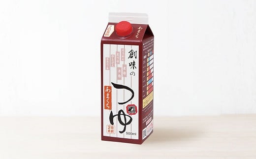 創味のつゆ あまくち（500ml）を6個入りでお届けします。