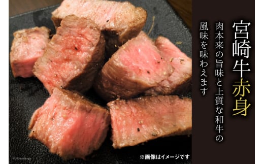 牛肉 ステーキ 宮崎牛 赤身 ステーキ用 130g ×3枚 計 390g [SHINGAKI 宮崎県 美郷町 31ag0057] 赤身 モモ ランプ ステーキ 冷凍 宮崎 ももブロック A4 A5