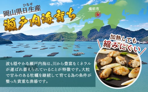 【 2025年2月上旬発送 】岡山県日生産 生鮮かき（むき身）加熱用（300ｇ×2パック）【 全国牡蠣-1グランプリ豊洲2024 加熱部門初代グランプリ受賞！ 生鮮 牡蠣 600g 生鮮牡蠣 むき身 プリプリした食感  一年牡蠣】