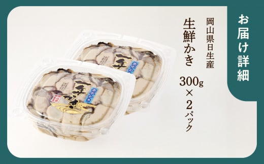 【 2025年2月上旬発送 】岡山県日生産 生鮮かき（むき身）加熱用（300ｇ×2パック）【 全国牡蠣-1グランプリ豊洲2024 加熱部門初代グランプリ受賞！ 生鮮 牡蠣 600g 生鮮牡蠣 むき身 プリプリした食感  一年牡蠣】