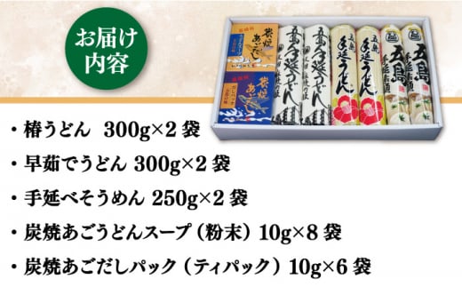 五島手延べうどん 詰め合わせ Bセット 乾麺 五島うどん あごだし 名物 ギフト 贈答 新上五島町 【中本製麺】