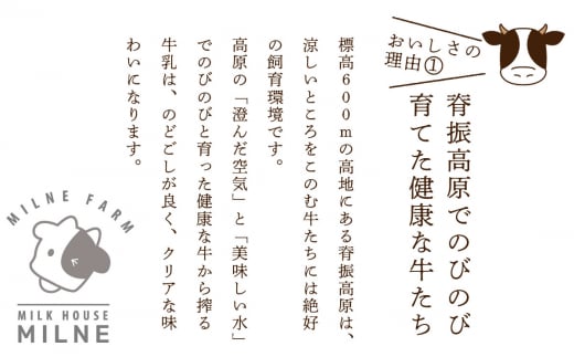 『ミルン牧場の特選牛乳』800ml×3本 【牛乳 牧場 ノンホモ 低温殺菌 セット】(H102110)