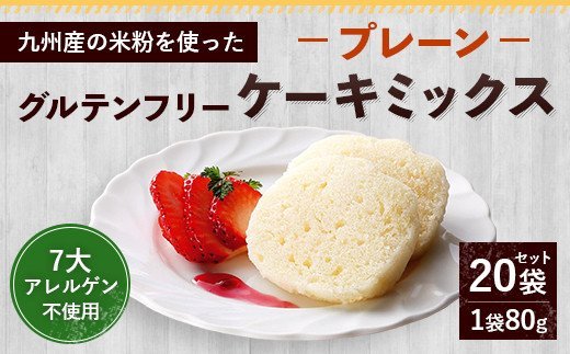 グルテンフリー ケーキ ミックス プレーン 80g×20袋 1.6kg 