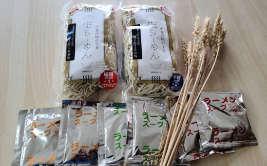 小麦の味がする生ラーメンセット（細麺・平麺・スープ付き）120g×3食入り２パック 【 ふるさと納税 人気 おすすめ ランキング ラーメン 拉麺 らーめん スープ セット 麺 細麺 平麺 味噌ラーメン 塩ラーメン 醤油ラーメン 北海道 大空町 送料無料 】 OSR004