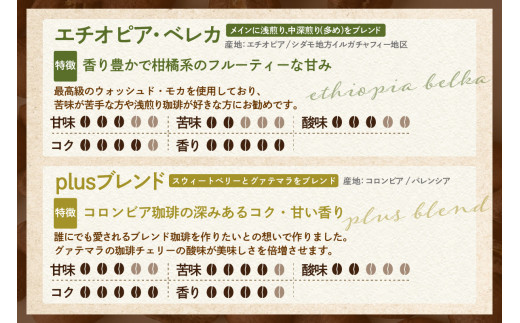  【スペシャリティ珈琲豆】マンデリン+Plusブレンド珈琲 ／ コーヒー コーヒー豆 焙煎 ブレンド 愛知県