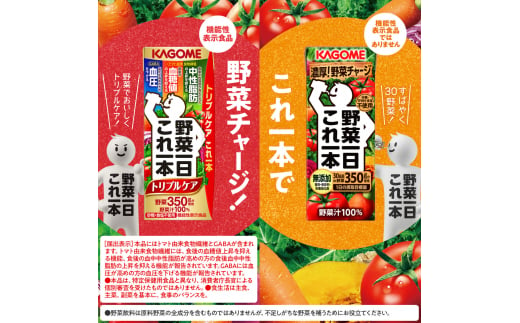 【定期便 6ヶ月】  カゴメ 野菜一日これ一本 トリプルケア 72本×6回〈 野菜ジュース 紙パック 定期便 野菜一日これ一本トリプルケア 野菜100％ 血糖値 中性脂肪 血圧 高血圧 対策 サポート 機能性表示食品 野菜 100％ ジュース 飲料 健康 砂糖 食塩 栄養強化剤 不使用 野菜飲料 ドリンク 備蓄 長期保存 防災 飲み物 かごめ kagome KAGOME 〉