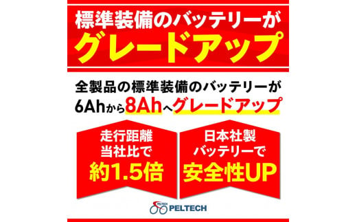 PELTECH（ペルテック）ノーパンク 折り畳み電動アシスト自転車 20インチ 折り畳み外装6段変速（TDN-208LN）【簡易組立必要】【マットブラック】