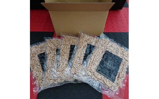 もみ殻入りペレット燃料「RE PELLET」 600g x 5袋