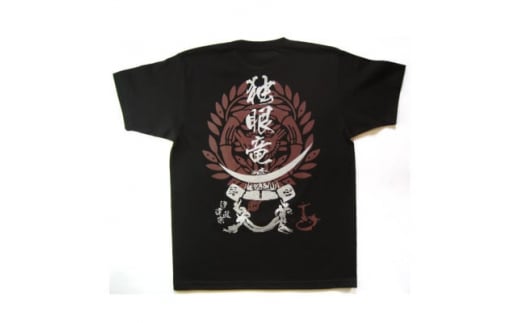 戦国武将Tシャツ 伊達政宗(ブラック,Mサイズ)【1480784】