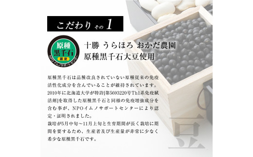 原種黒千石きな粉アイスクリーム10個入り 浦幌町 十勝うらほろおかだ農園