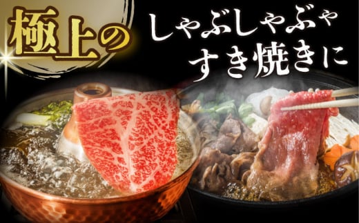 【訳あり】【A4～A5】長崎和牛赤身霜降りしゃぶしゃぶすき焼き用（肩・モモ）400g【株式会社 MEAT PLUS】 [DBS021]