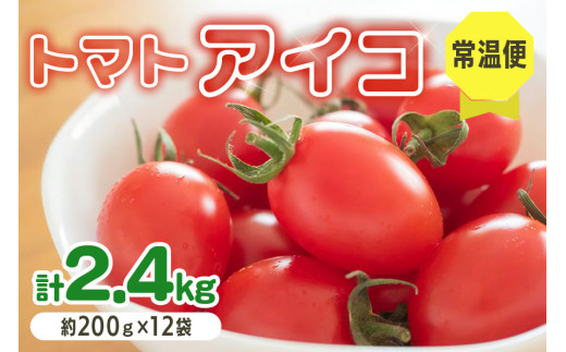 愛菜果えりーと倶楽部のミニトマト アイコ12袋｜2024年産 令和6年 国産 野菜 トマト ミニトマト サラダ 新鮮 フレッシュ リコピン [0672]