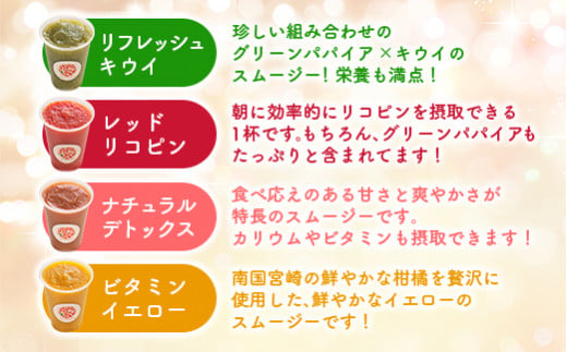 南国酵素スムージー グリーンパパイア 200ml×12本 全6種 宮崎県産