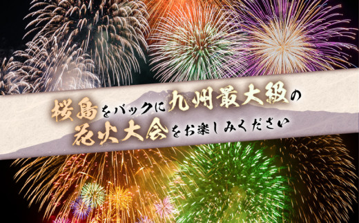 かごしま錦江湾サマーナイト大花火大会 観覧席 ウォーターフロントD席（指定無）　K303-003