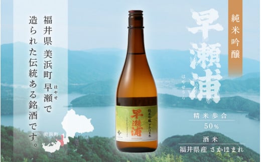 【早瀬浦】純米吟醸 さかほまれ 720ml × 2本 セット【日本酒 地酒 福井 美浜 早瀬 フルーティ 男酒 硬水 ミネラル 希少 ご褒美 家飲み】[m16-a008]