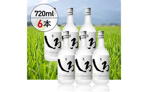 【定期便 年3回】 本格 米焼酎 「白岳しろ」 25度 720ml 6本 セット (年3回/2,6,10月発送) 【 高橋酒造 減圧蒸留 お湯割り 水割り ロック ハイボール 端麗 】　018-0479