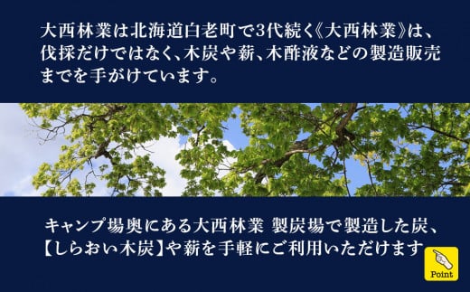 キャンプ場 利用補助券 ブウベツの森 北海道 白老町 （25,000円分）