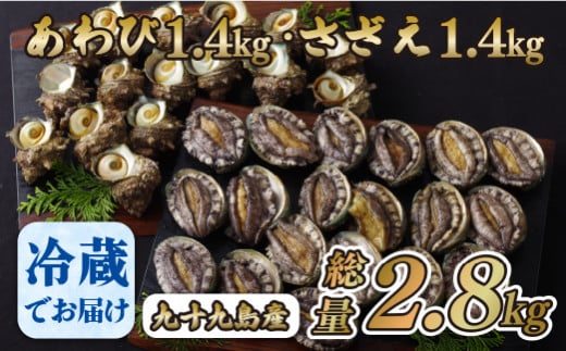 A180p 九十九島あわび(1,400g)･さざえ(1,400g)