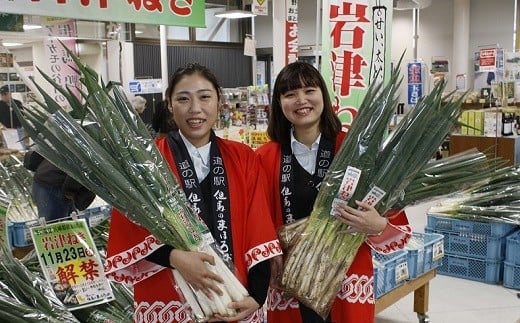 朝来市特産「岩津ねぎ」2㎏（箱入り）と「専用鍋スープ」のセット 