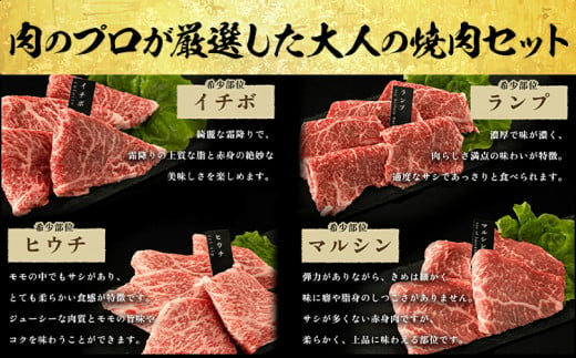 厳選希少部位赤身焼肉6種セット 約900g (株)仲辻《30日以内に出荷予定(土日祝除く)》大阪府 羽曳野市 希少部位 厳選 赤身 肉 牛肉 ランプ モモ ハラミ ヒウチ イチボ マルシン