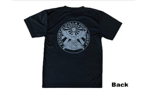 ふるさと納税 服 広島県 呉市 Tシャツ 黒・護衛艦かが 公式 自衛隊グッズ　2Lサイズ 2Lサイズ　ペイントカラー：グレー Tシャツ【黒・護衛艦かが】公式 自衛隊グッズ - 広島県呉市