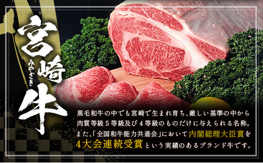 ＜配送月が選べる!!＞数量限定 宮崎牛 ロースステーキ 計500g（250g×2枚） 肉質等級4等級 国産 人気 おすすめ 2025年2月お届け【C346-S-2502】