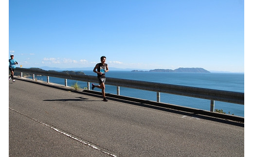 B-13　第２回上関海峡ゆうやけマラソン大会参加権（3kmファンラン）および海鮮バーベキュー【上関海峡ゆうやけマラソン大会実行委員会】