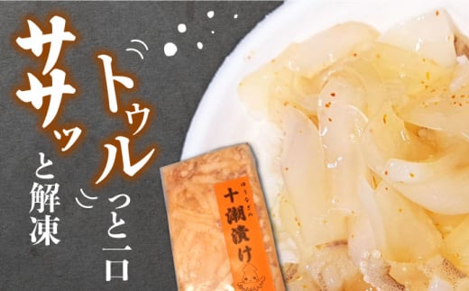 ゆうなぎ の 十潮(としお)漬け《対馬市》【ゆうなぎ対馬】イカ おかず 簡単 惣菜 ご飯に合う 時短調理 冷凍 [WAG023]九州 長崎 対馬 冷凍 ご飯が進む イカ 剣先いか もう1品 ご飯 おかず 漬物