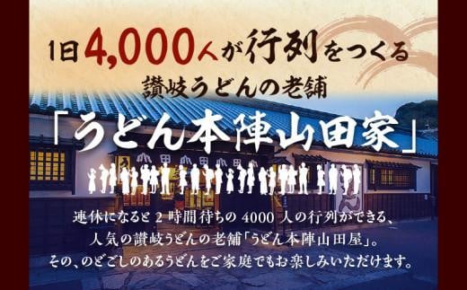 【定期便】うどん本陣山田家　冷凍讃岐うどん（全3回）