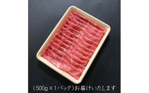 A5等級飛騨牛:赤身肉スライス500g　モモ又はカタ肉【1538420】