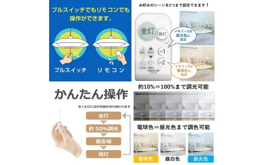 【瀧住電機工業株式会社】8畳用　洋風調色リモコンペンダント　GVNR80039