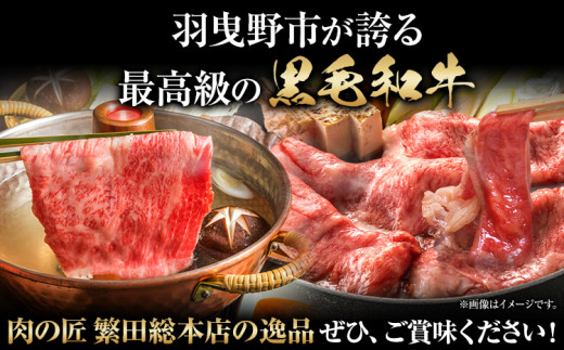 黒毛和牛 ロース すき焼き しゃぶしゃぶ用 A4・A5ランク 600g 株式会社 繁田総本店《30日以内に出荷予定(土日祝除く)》大阪府 羽曳野市 送料無料 牛肉 牛 ロース 牛ロース すき焼き しゃぶしゃぶ 国産 黒毛和牛