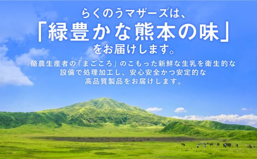 【12ヶ月定期】らくのう特濃4.3 1000ml×6本×12ヶ月 計72本 加工乳