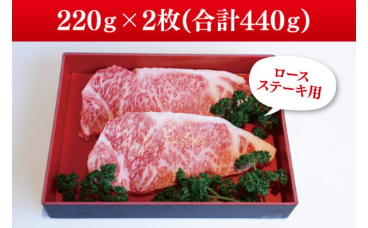 【数量限定】幻の逸品 『常陸牛 煌(きらめき)』 ロースステーキ用 220g×2枚【水戸市 牛肉 常陸牛 お肉  おいしい ブランド牛 ステーキ 数量 限定 スライス加工】（BG-21）