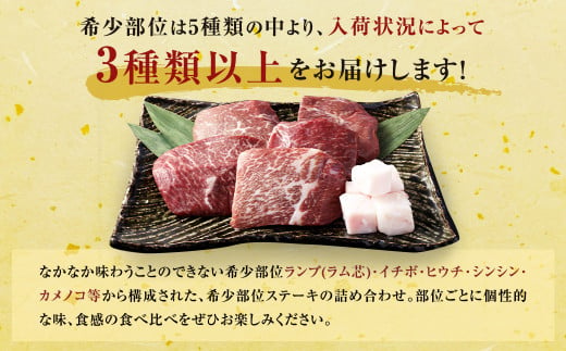 ＜宮崎県産黒毛和牛　究極の希少部位　赤身ステーキ150g×5パック（牛脂×5）＞翌月末迄に順次出荷