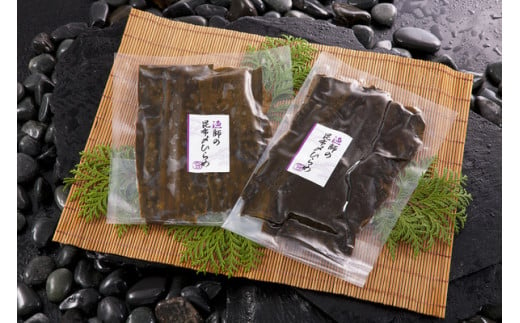 北海道産　天然ひらめ昆布〆セット(200g×2袋)